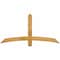 Ekena Millwork Bellingham Rough Sawn Timber Gable Bracket, Western Red Cedar, 60"W x 30"H x 2"D x 4"F, 12/12 Pitch GBW060X30X0204BEL00RWR - alternate 1